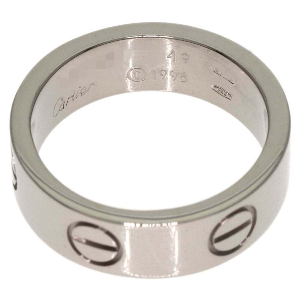 CARTIER 18k Silver Love Ring #49 - Picture 4 of 9